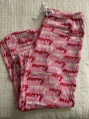 J. Crew Pink Holiday 'Merry Very' Pajama Pants - Worn once